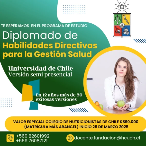 Diplomado de Habilidades Directivas para la Gestión Salud, versión Colegio de Nutricionistas de Chile, 2025